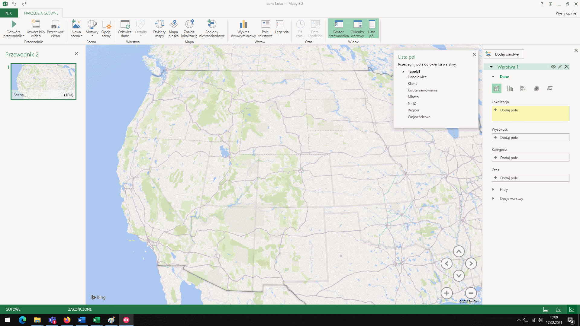 Mapy w Excelu